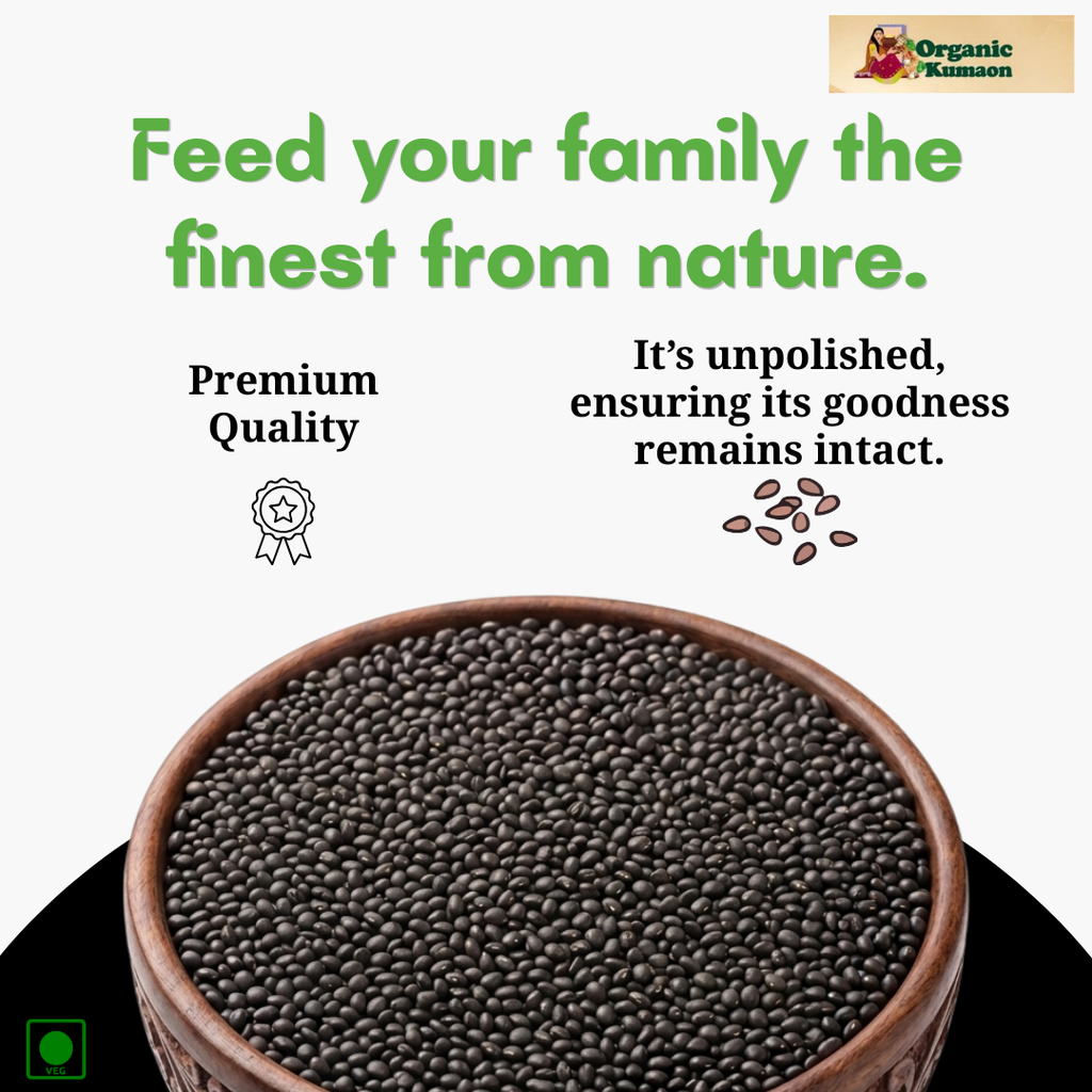 Organic Kumaon Pahadi Cultured Kala Bhatt Dal (1000g)