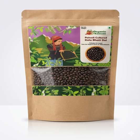 Organic Kumaon Pahadi Cultured Kala Bhatt Dal (1000g)