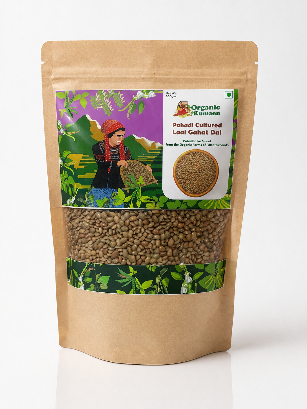 Organic Kumaon Pahadi Cultured Laal Gahat Dal (500g)