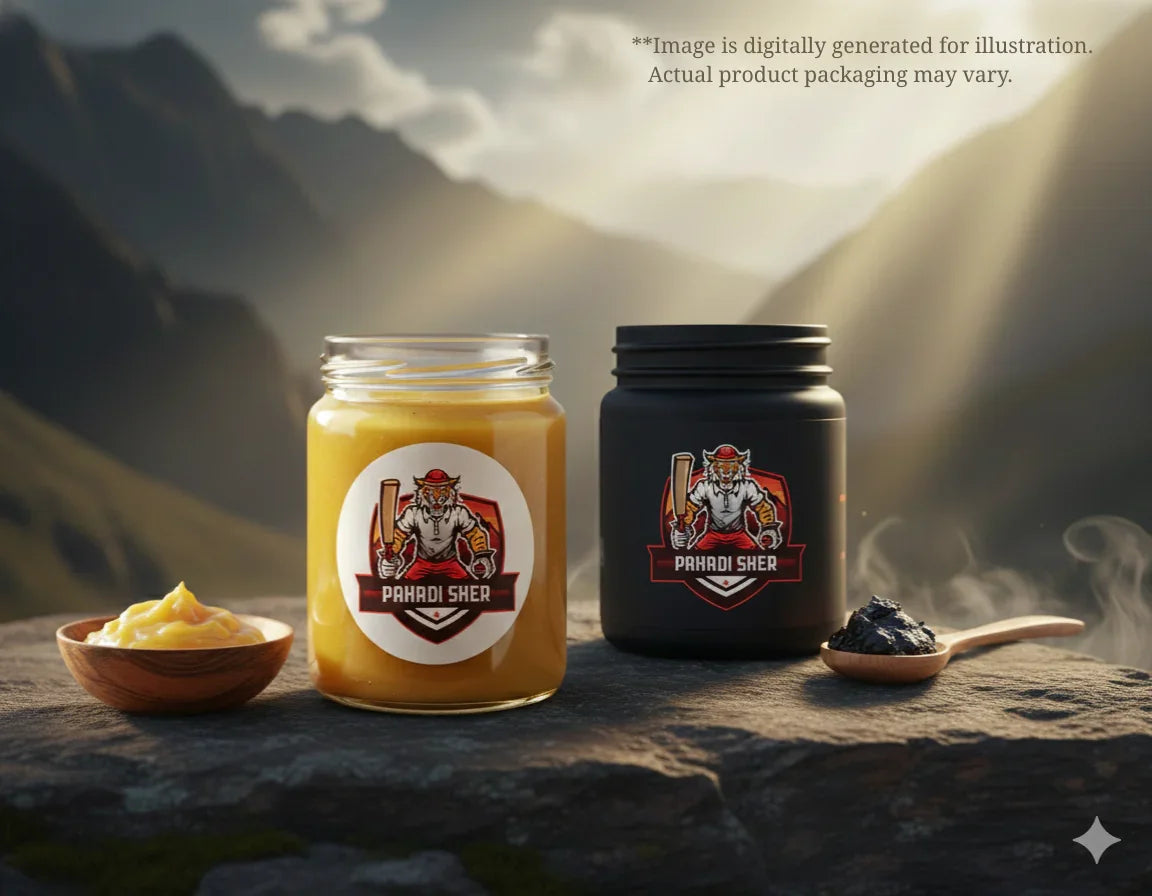 Pahadi Shilajit and Ghee Combo (10gm + 500gm)