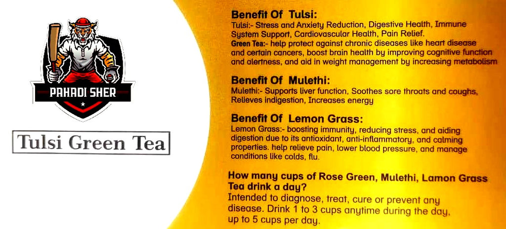 Pahadi Sher Tulsi Green Tea