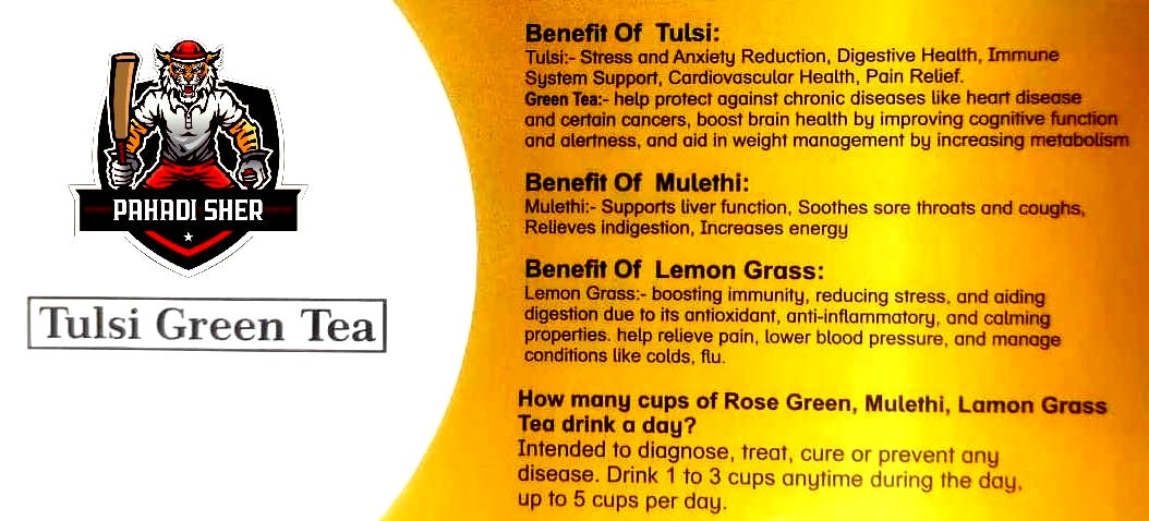 Pahadi Sher Tulsi Green Tea